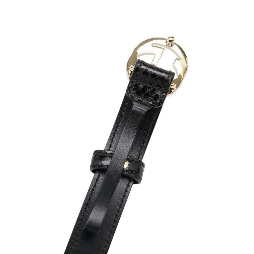 Gucci Interlocking G Python Leather Belt - image 5